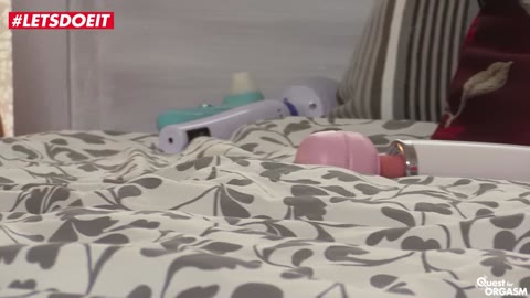 LETSDOEIT - Adorable TEENAGE Girl Plays With Vibrator For FIRST TIME